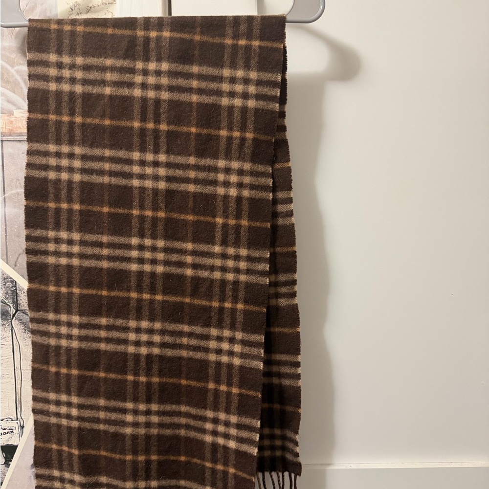 Burberry Brown Plaid Men's Scarf
